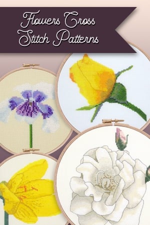 Flowers cross stitch patterns